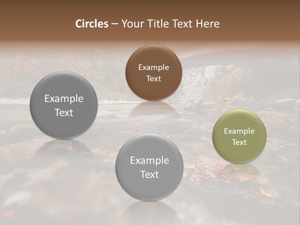 Gorge Rain Rocks PowerPoint Template