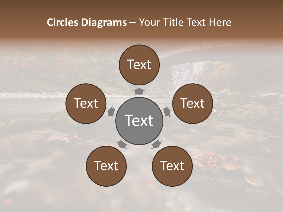 Gorge Rain Rocks PowerPoint Template