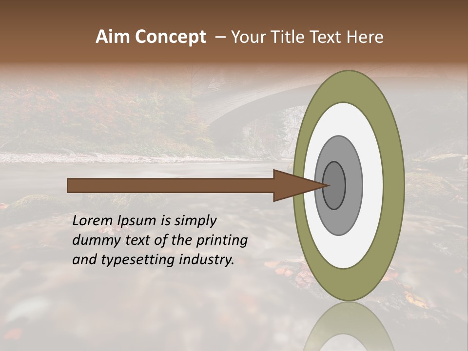 Gorge Rain Rocks PowerPoint Template