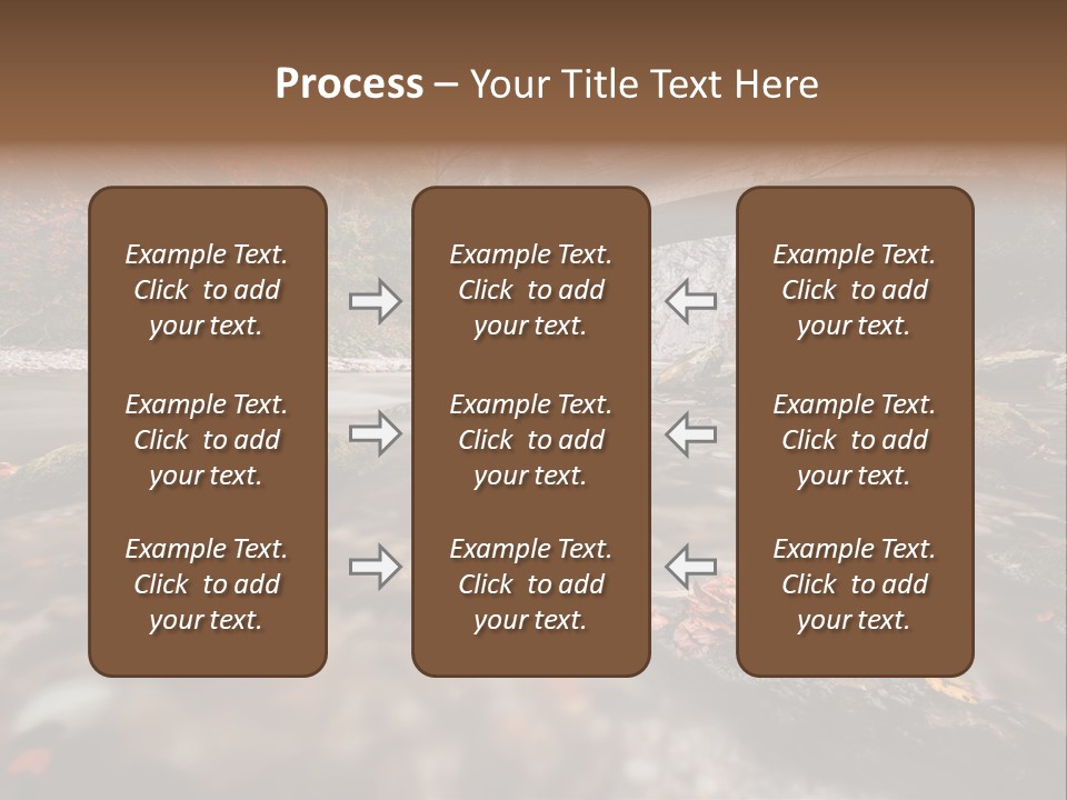Gorge Rain Rocks PowerPoint Template