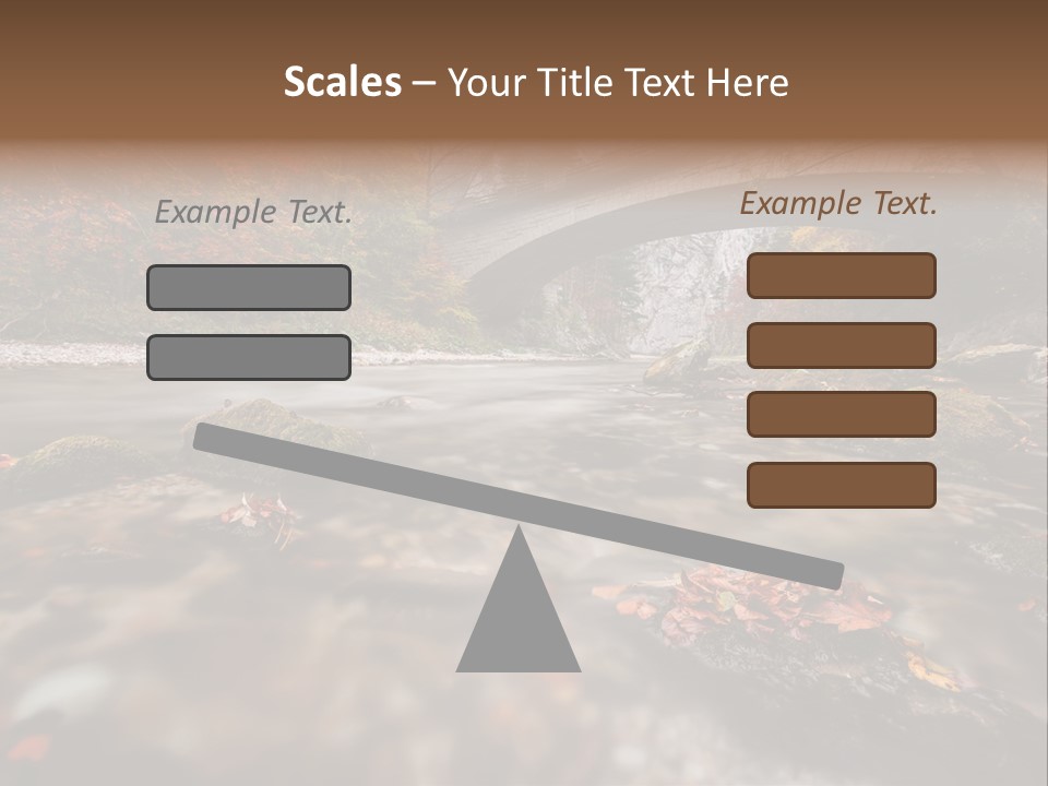 Gorge Rain Rocks PowerPoint Template