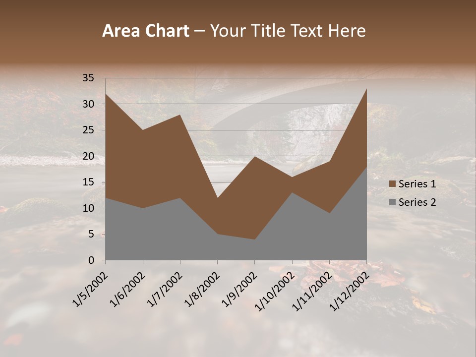 Gorge Rain Rocks PowerPoint Template