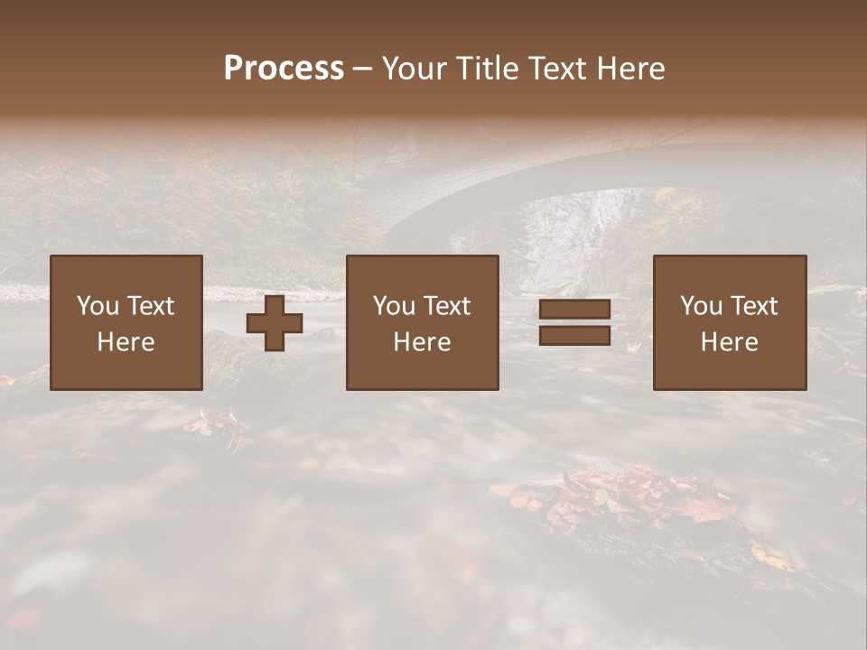 Gorge Rain Rocks PowerPoint Template