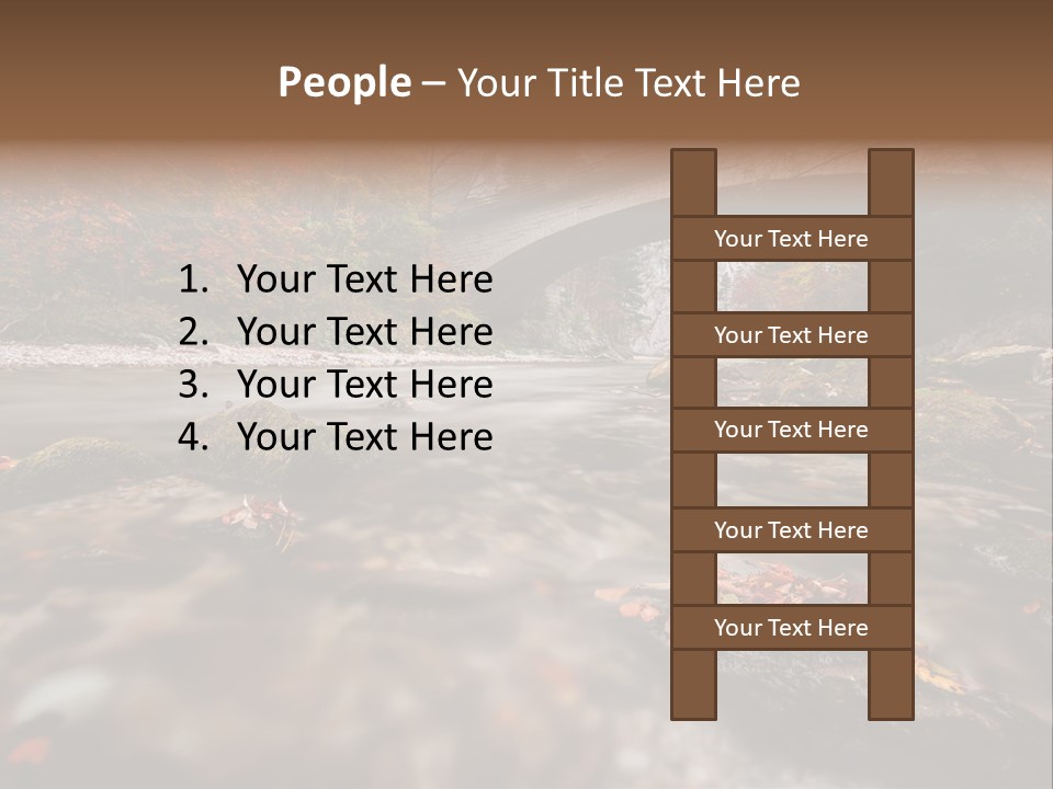 Gorge Rain Rocks PowerPoint Template