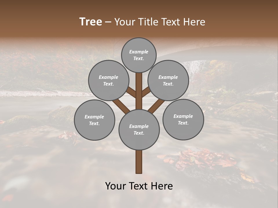 Gorge Rain Rocks PowerPoint Template