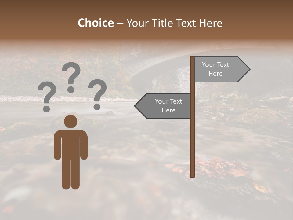 Gorge Rain Rocks PowerPoint Template