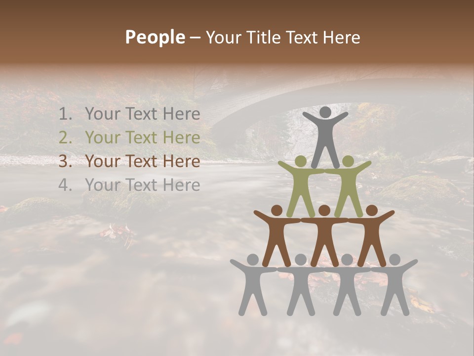 Gorge Rain Rocks PowerPoint Template