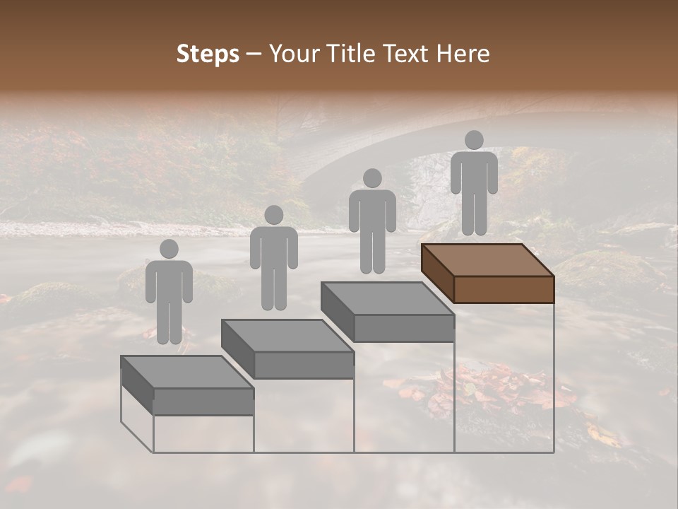 Gorge Rain Rocks PowerPoint Template
