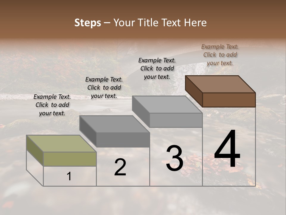 Gorge Rain Rocks PowerPoint Template