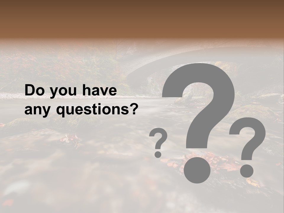 Gorge Rain Rocks PowerPoint Template