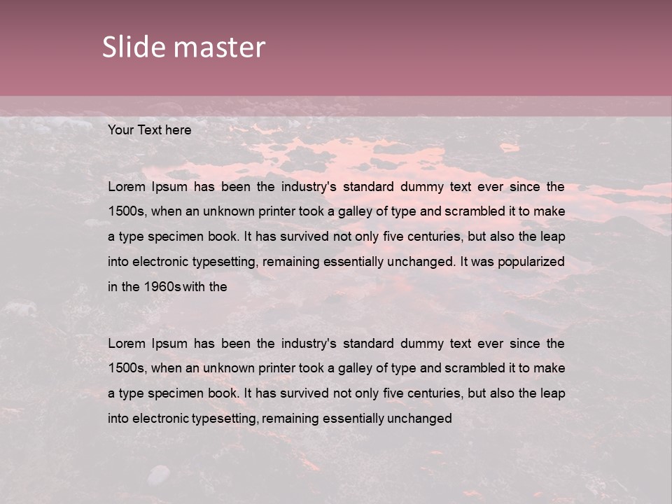 Landscapes Year Seasons Clouds PowerPoint Template