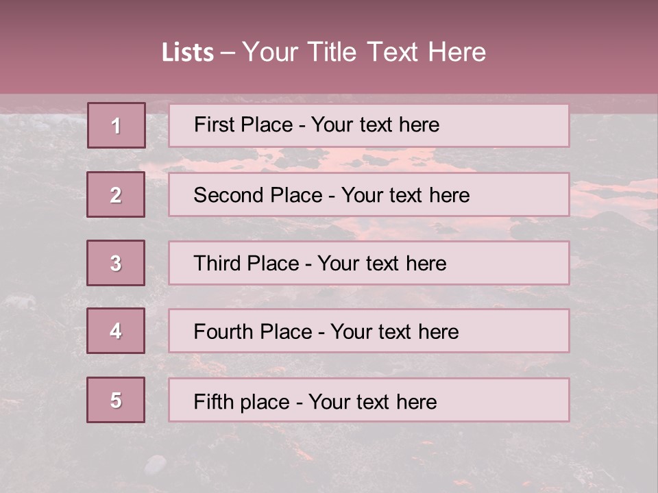 Landscapes Year Seasons Clouds PowerPoint Template