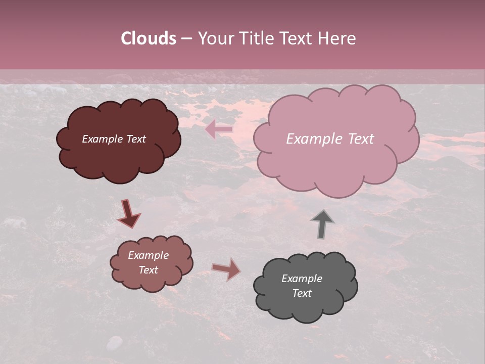 Landscapes Year Seasons Clouds PowerPoint Template