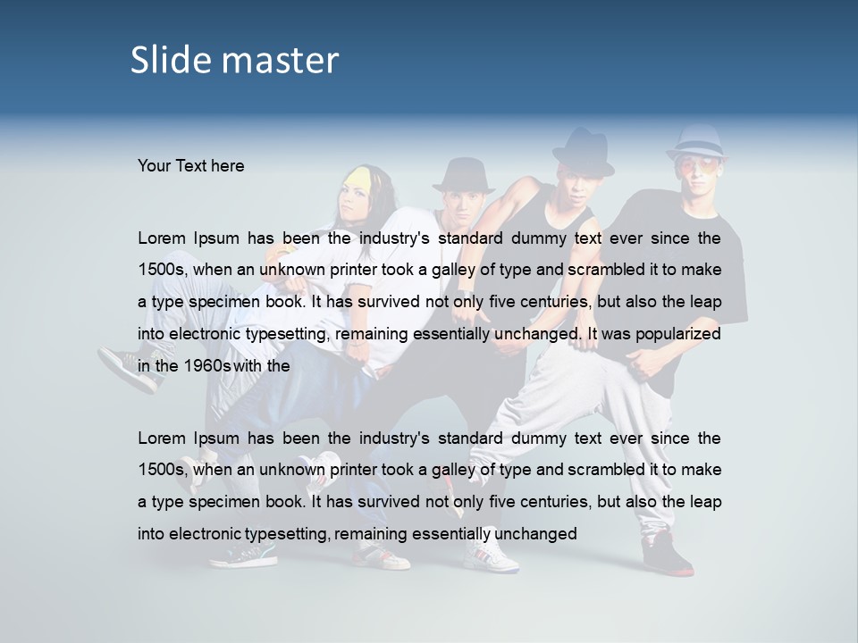 Freestyle Female Expression PowerPoint Template