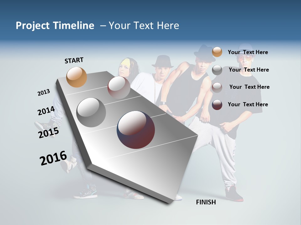 Freestyle Female Expression PowerPoint Template