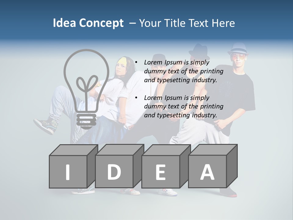 Freestyle Female Expression PowerPoint Template