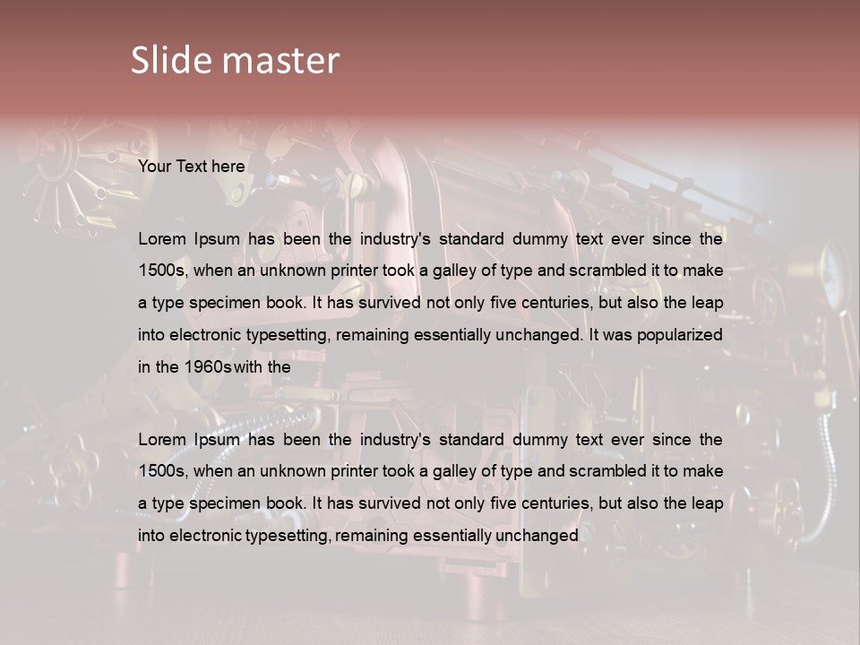 One Single Homemade PowerPoint Template