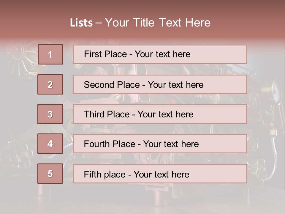 One Single Homemade PowerPoint Template