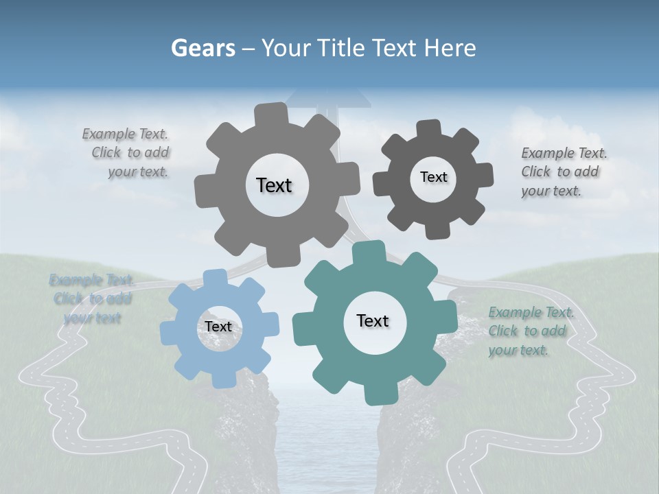 Bridge Togetherness Concept PowerPoint Template