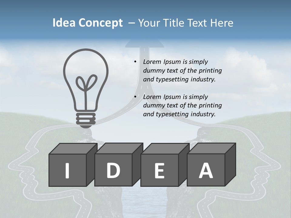 Bridge Togetherness Concept PowerPoint Template