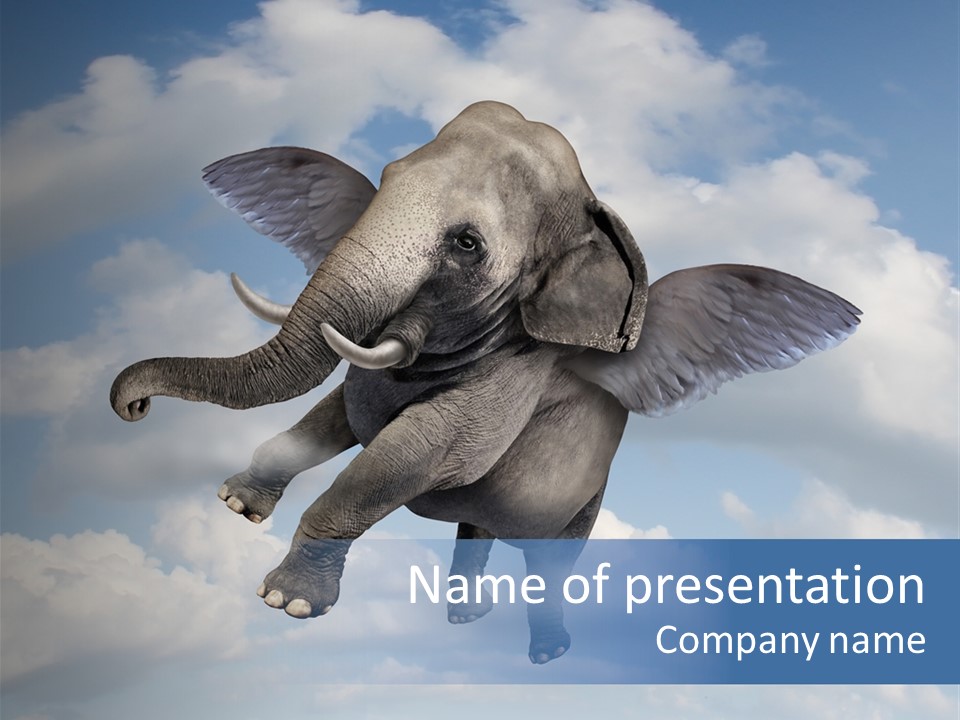 Aspiration Cloud Sky PowerPoint Template