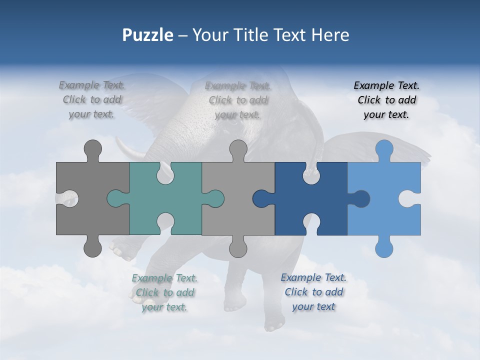 Aspiration Cloud Sky PowerPoint Template