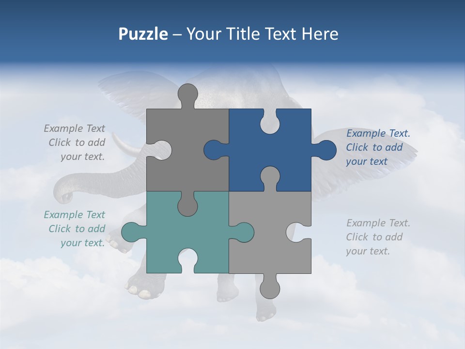 Aspiration Cloud Sky PowerPoint Template