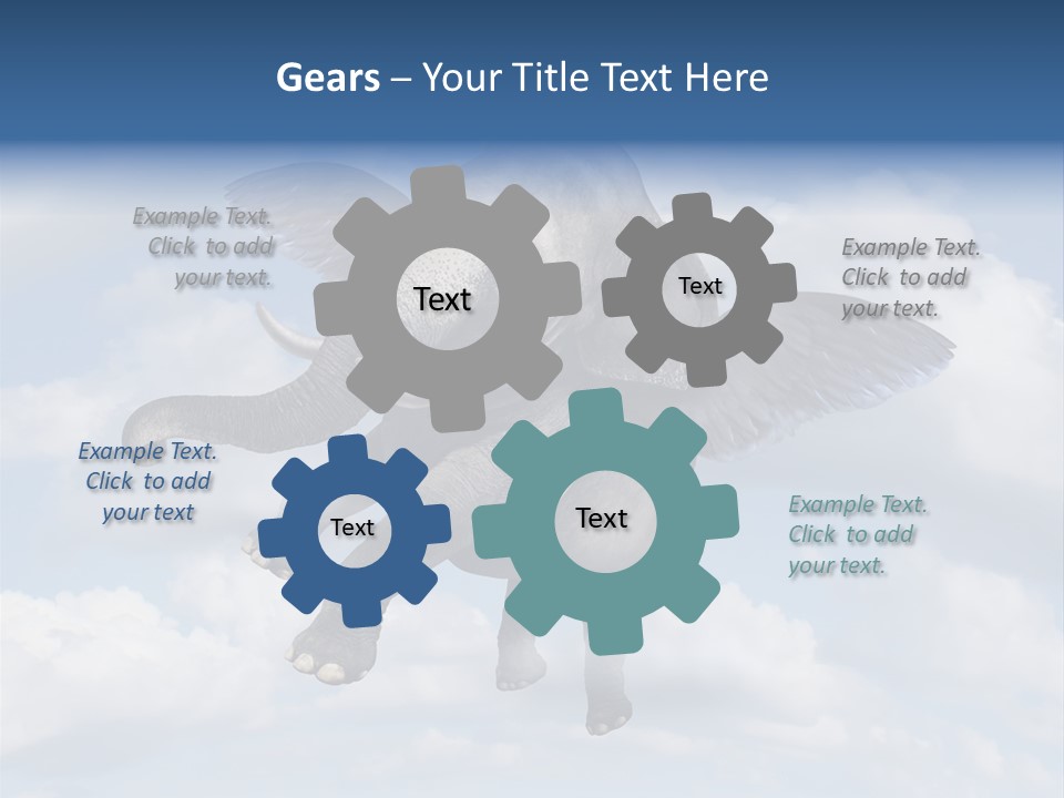 Aspiration Cloud Sky PowerPoint Template