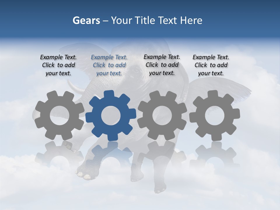 Aspiration Cloud Sky PowerPoint Template