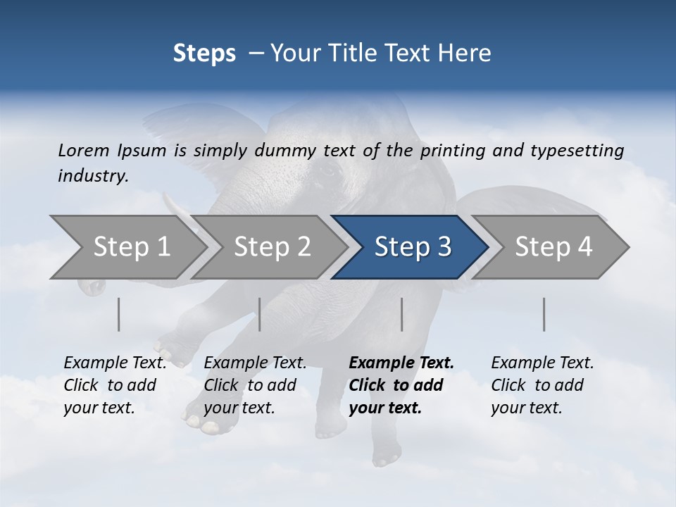 Aspiration Cloud Sky PowerPoint Template