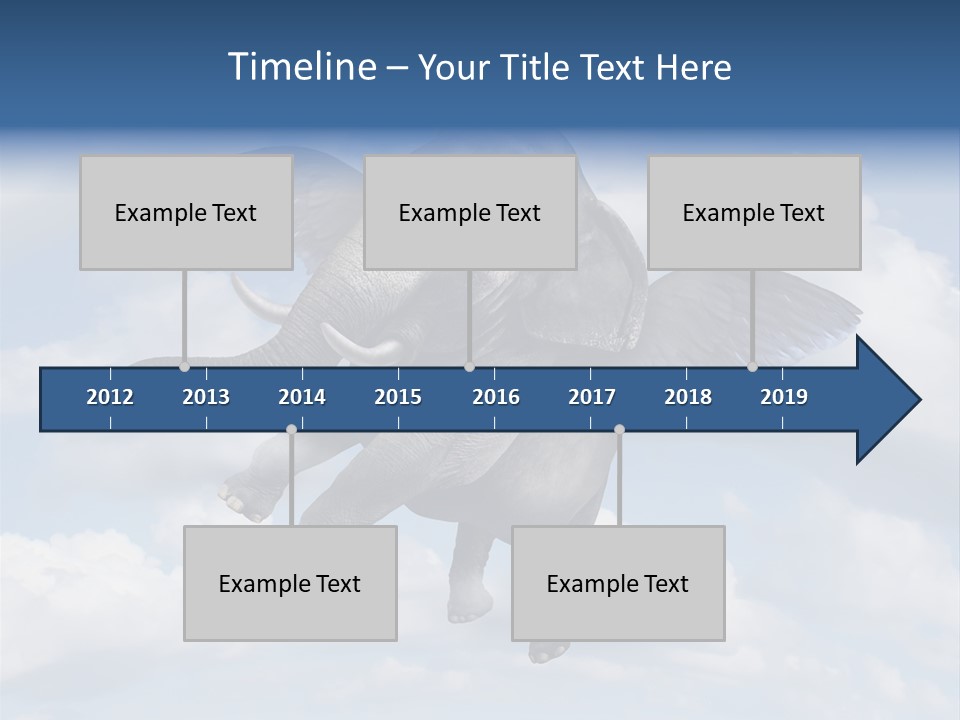Aspiration Cloud Sky PowerPoint Template