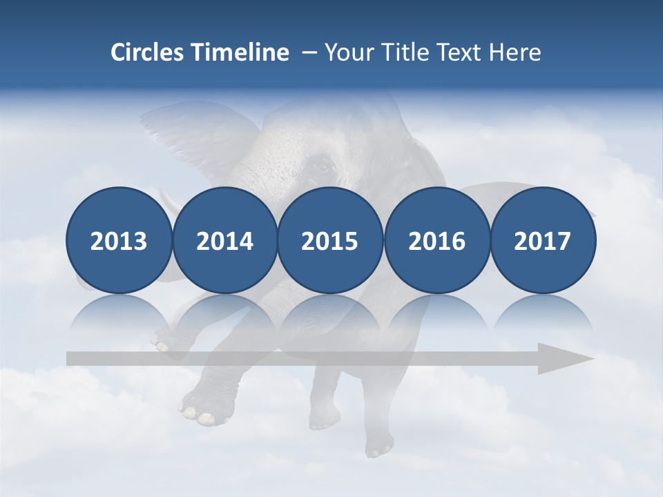 Aspiration Cloud Sky PowerPoint Template