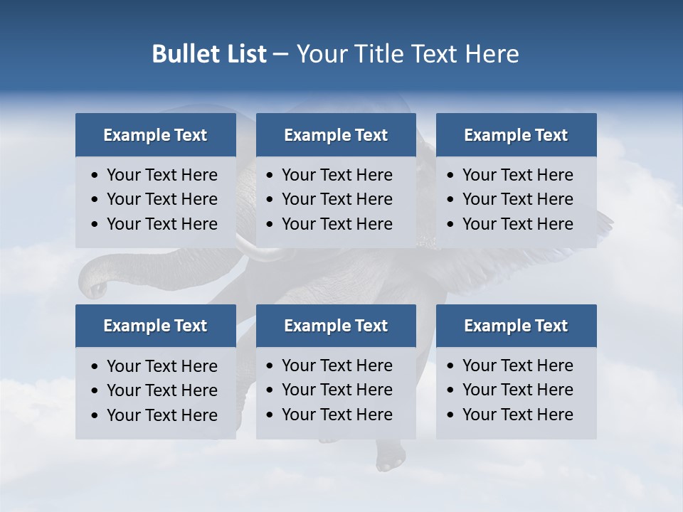 Aspiration Cloud Sky PowerPoint Template