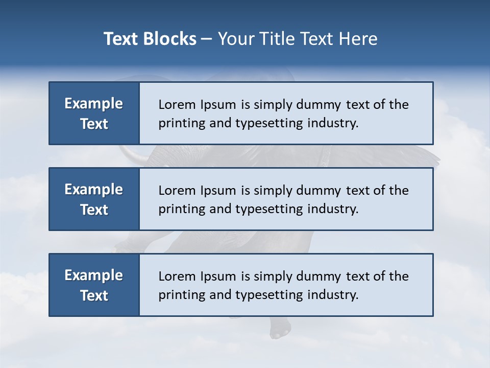 Aspiration Cloud Sky PowerPoint Template