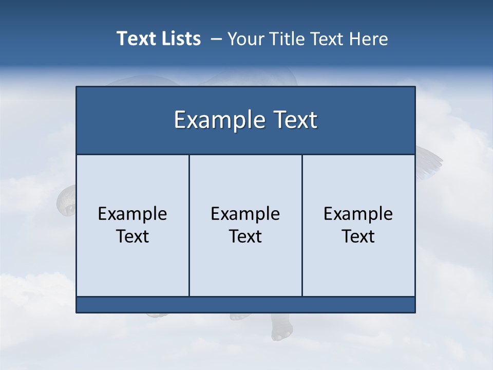 Aspiration Cloud Sky PowerPoint Template