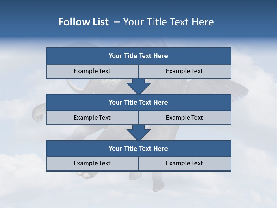 Aspiration Cloud Sky PowerPoint Template