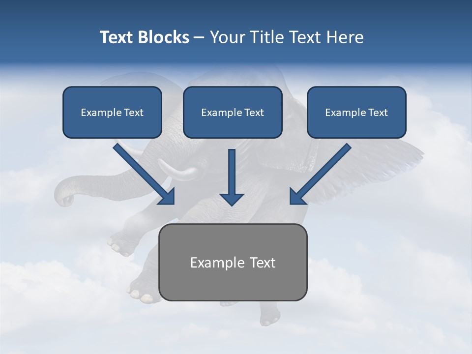 Aspiration Cloud Sky PowerPoint Template