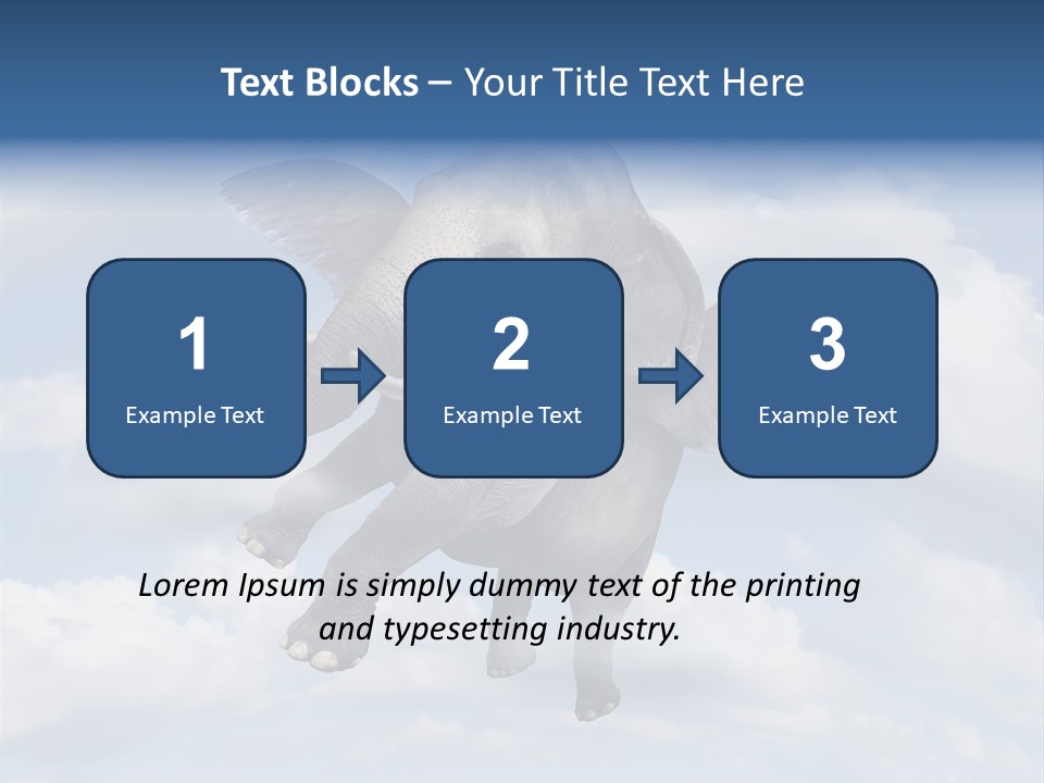 Aspiration Cloud Sky PowerPoint Template