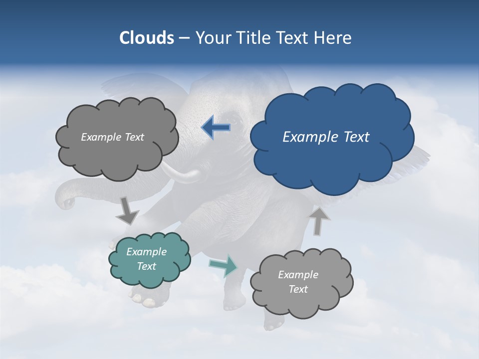 Aspiration Cloud Sky PowerPoint Template