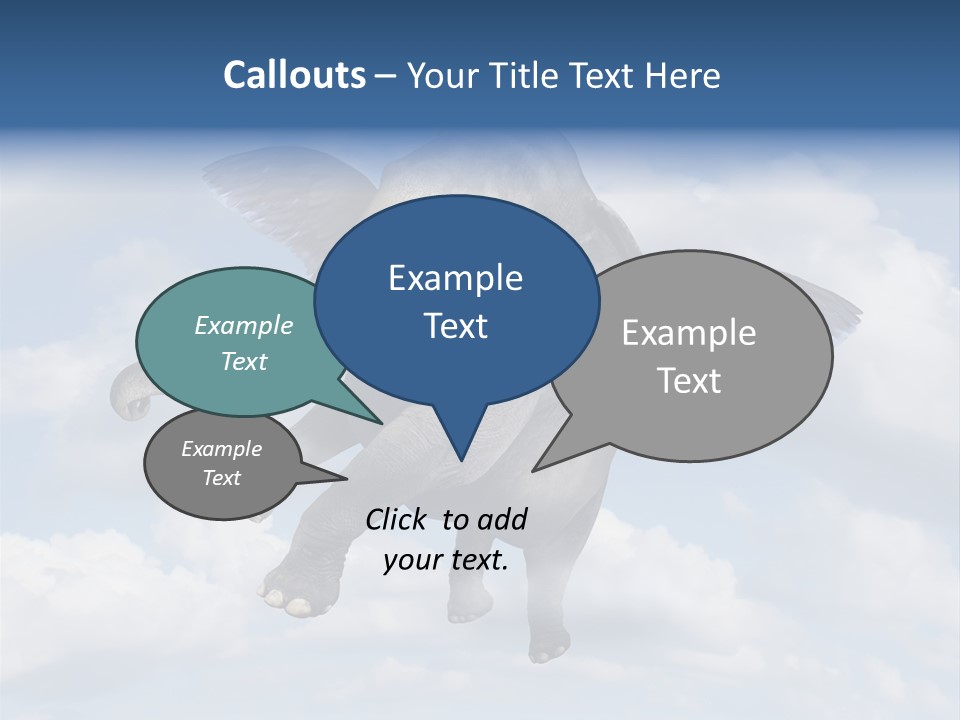 Aspiration Cloud Sky PowerPoint Template