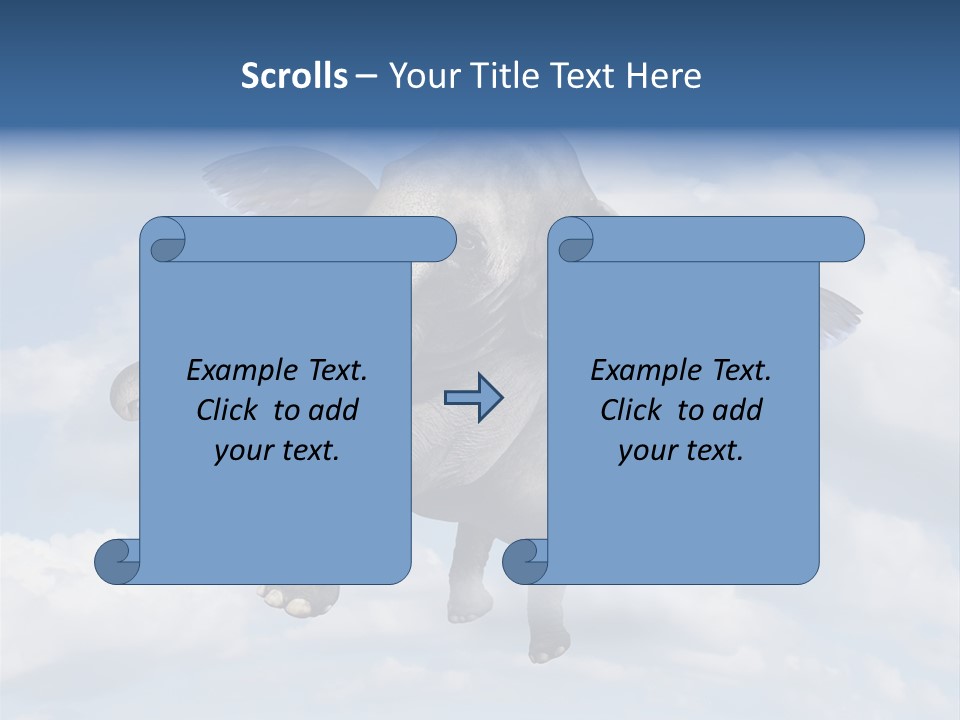 Aspiration Cloud Sky PowerPoint Template