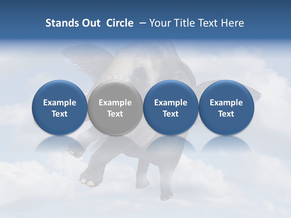 Aspiration Cloud Sky PowerPoint Template