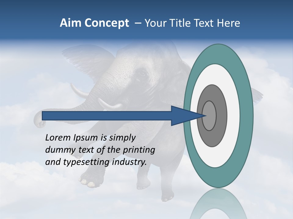 Aspiration Cloud Sky PowerPoint Template