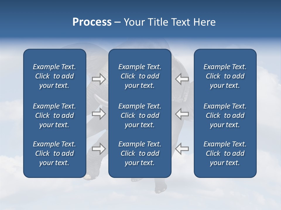 Aspiration Cloud Sky PowerPoint Template