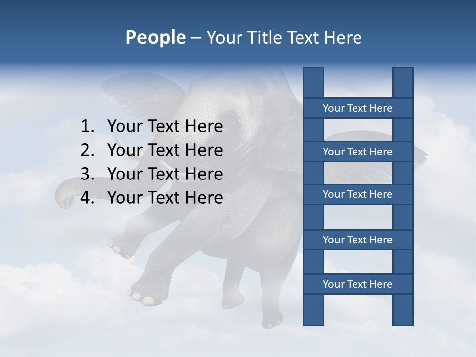 Aspiration Cloud Sky PowerPoint Template