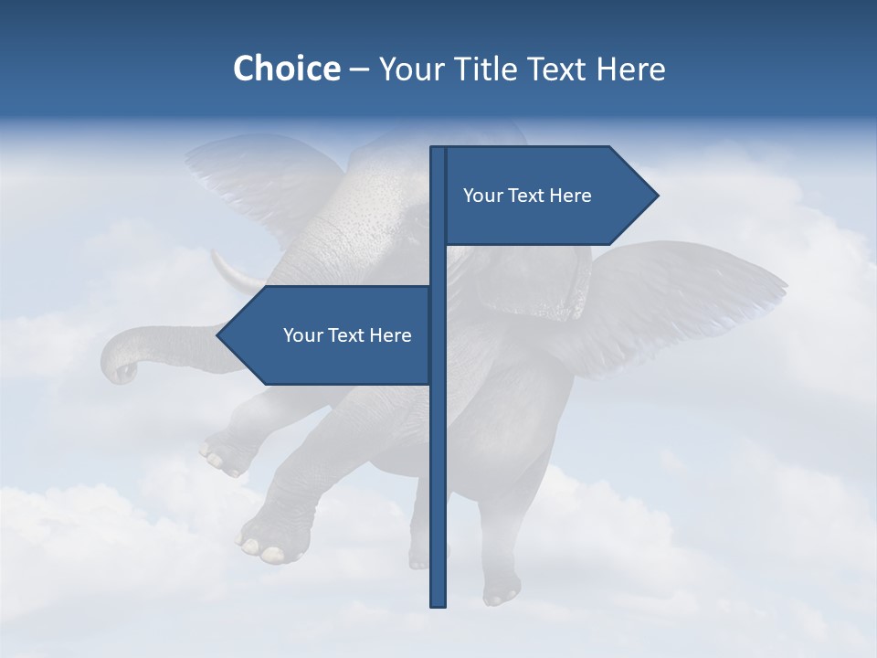 Aspiration Cloud Sky PowerPoint Template