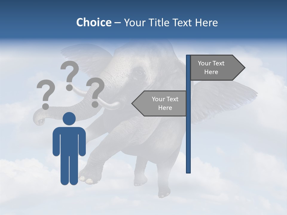 Aspiration Cloud Sky PowerPoint Template
