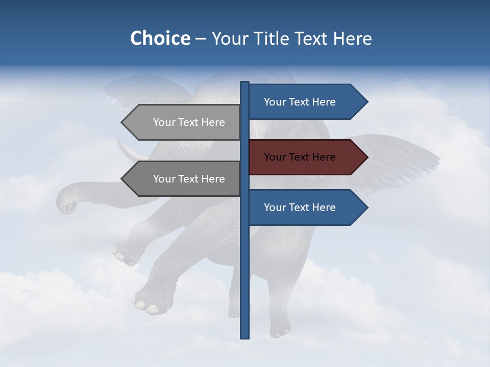 Aspiration Cloud Sky PowerPoint Template