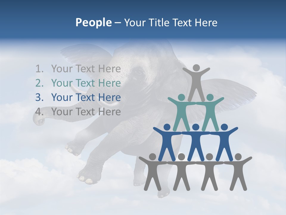 Aspiration Cloud Sky PowerPoint Template