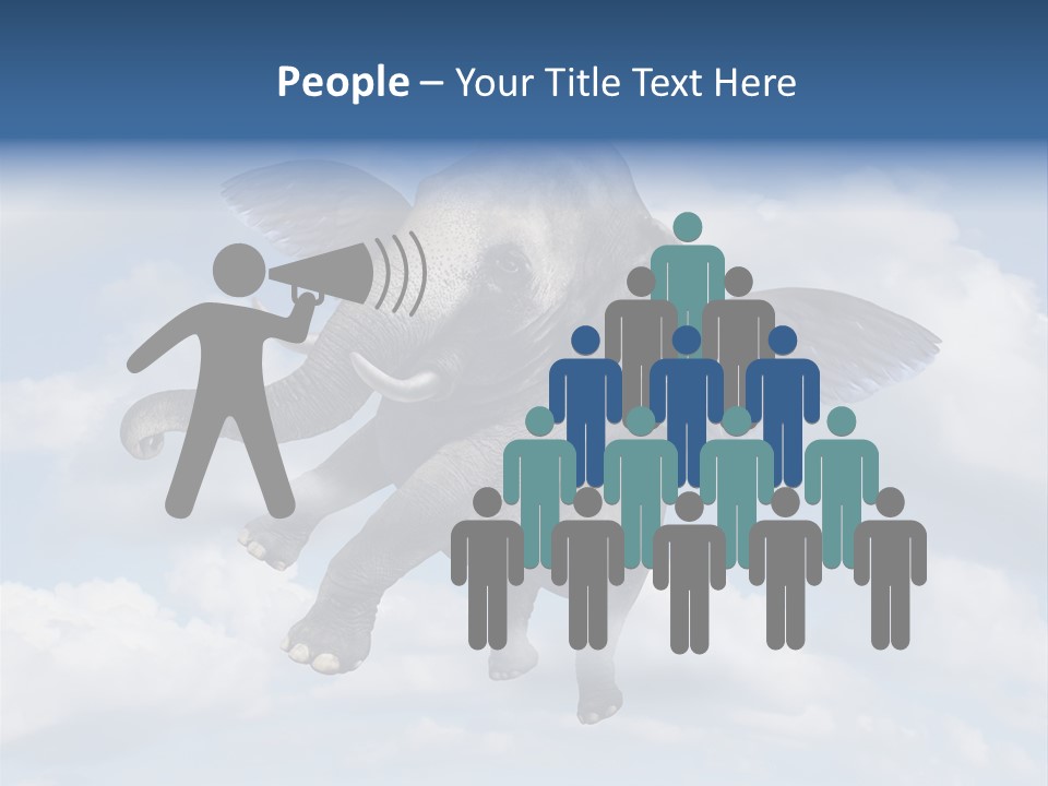 Aspiration Cloud Sky PowerPoint Template